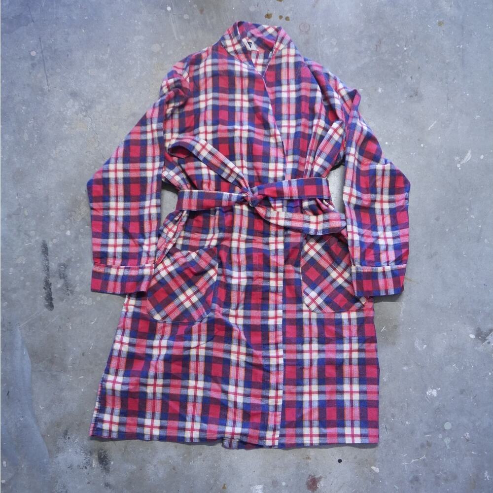 Vintage JCPenney Mens‎ Plaid Robe Size Large